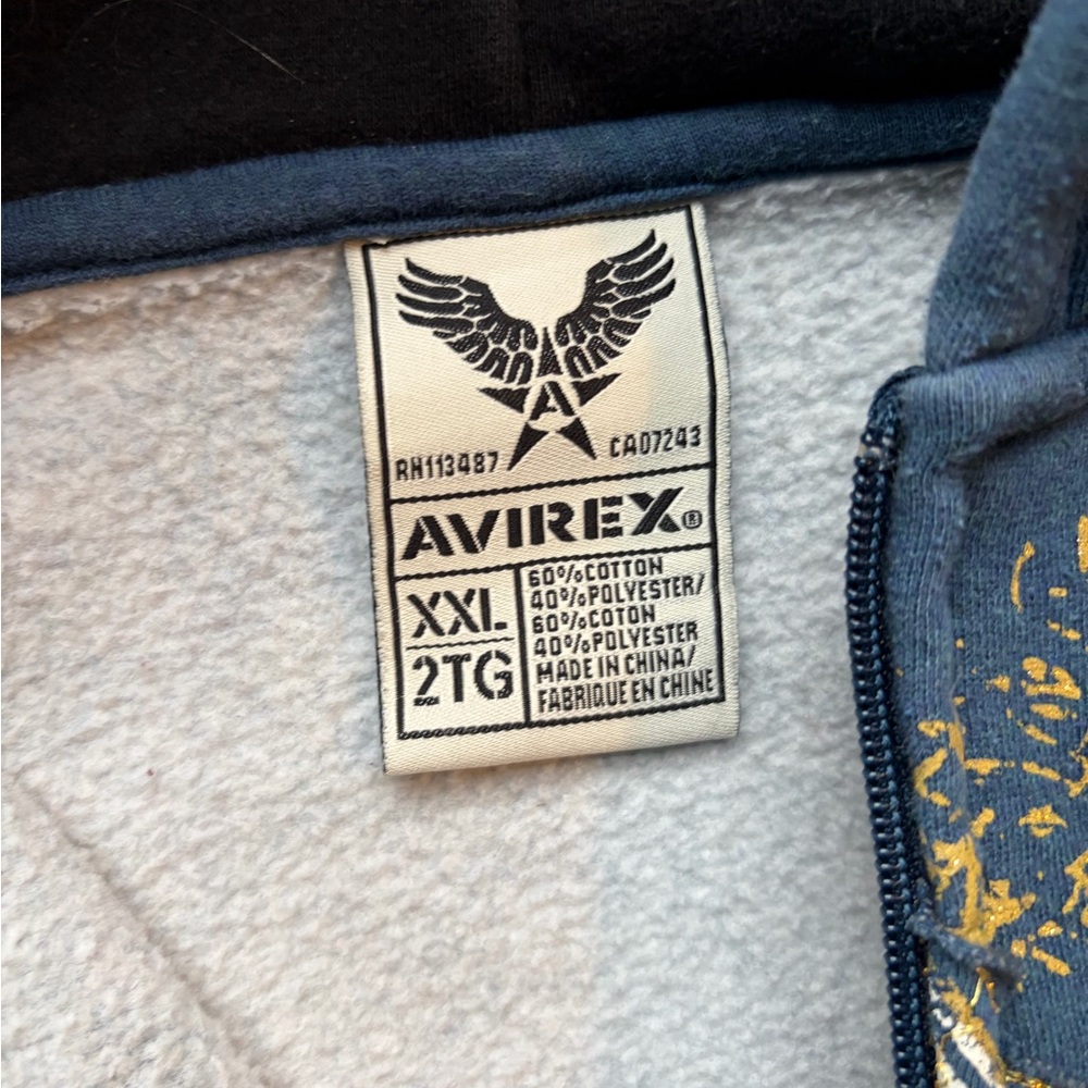 Avirex Y2K baggy hoodie - Picture 3 of 5